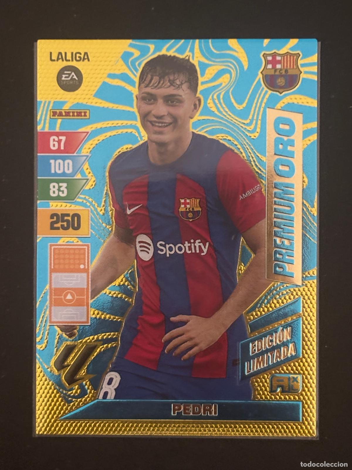 Figurine di Calcio: PEDRI PREMIUM ORO EDICION LIMITADA 2023 2024 23 24 ADRENALYN BARCELONA