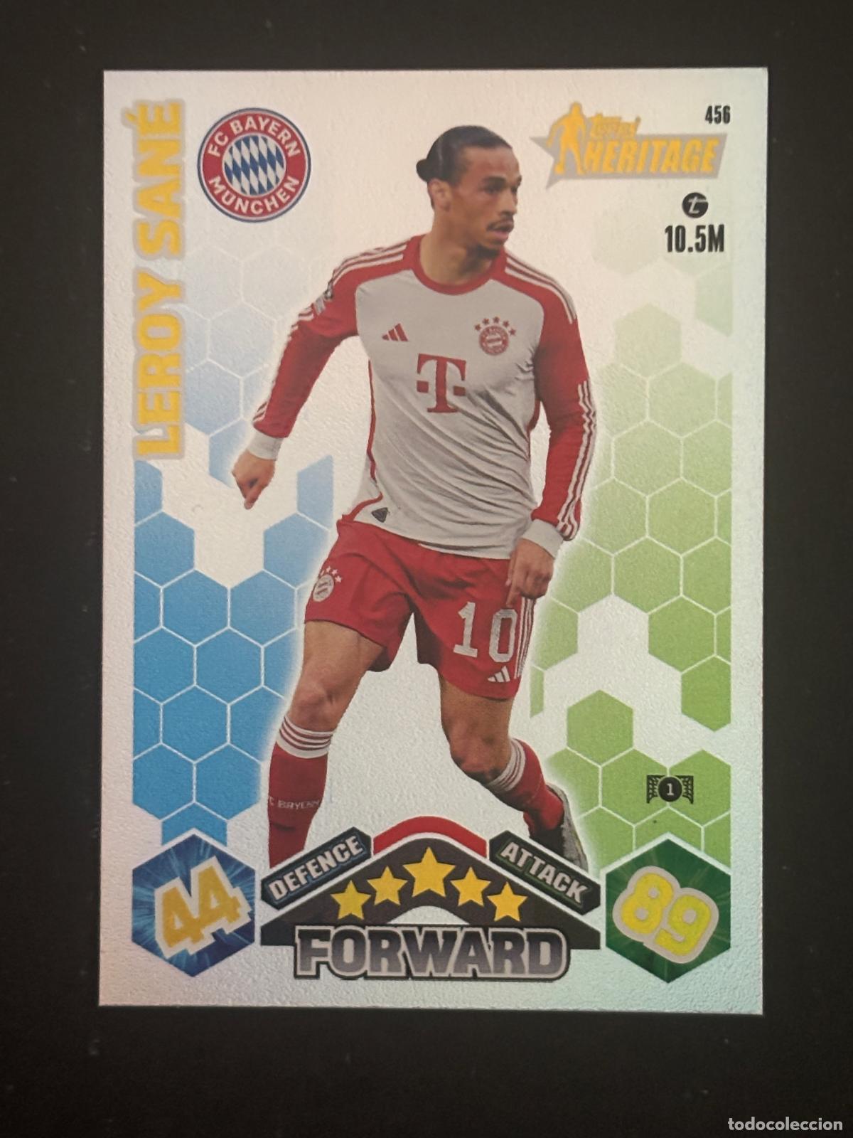 Figurine di Calcio: 456 LEROY SAN&Eacute; HERITAGE BAYER MUNICH MATCH ATTAX