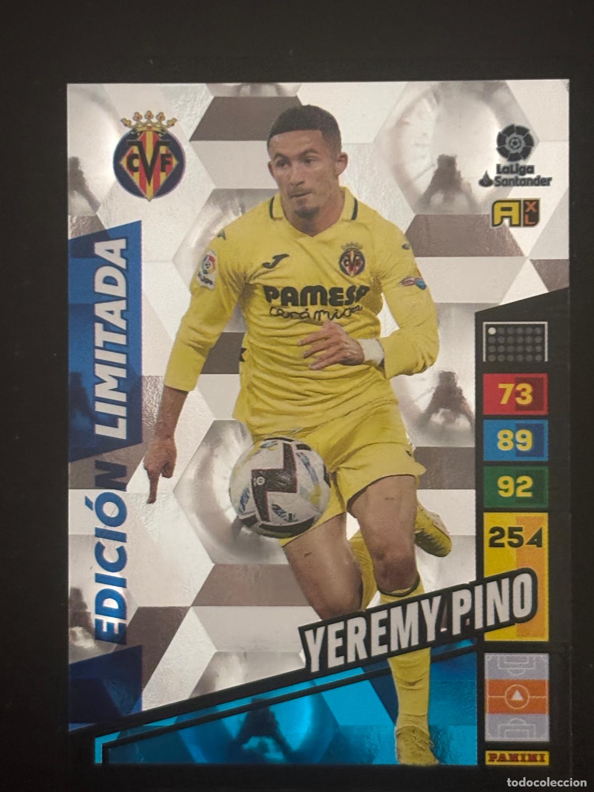 Fu&szlig;ball-Sticker: YEREMI PINO EDICION LIMITADA VILLAREAL ADRENALYN 22 23 2022 2023