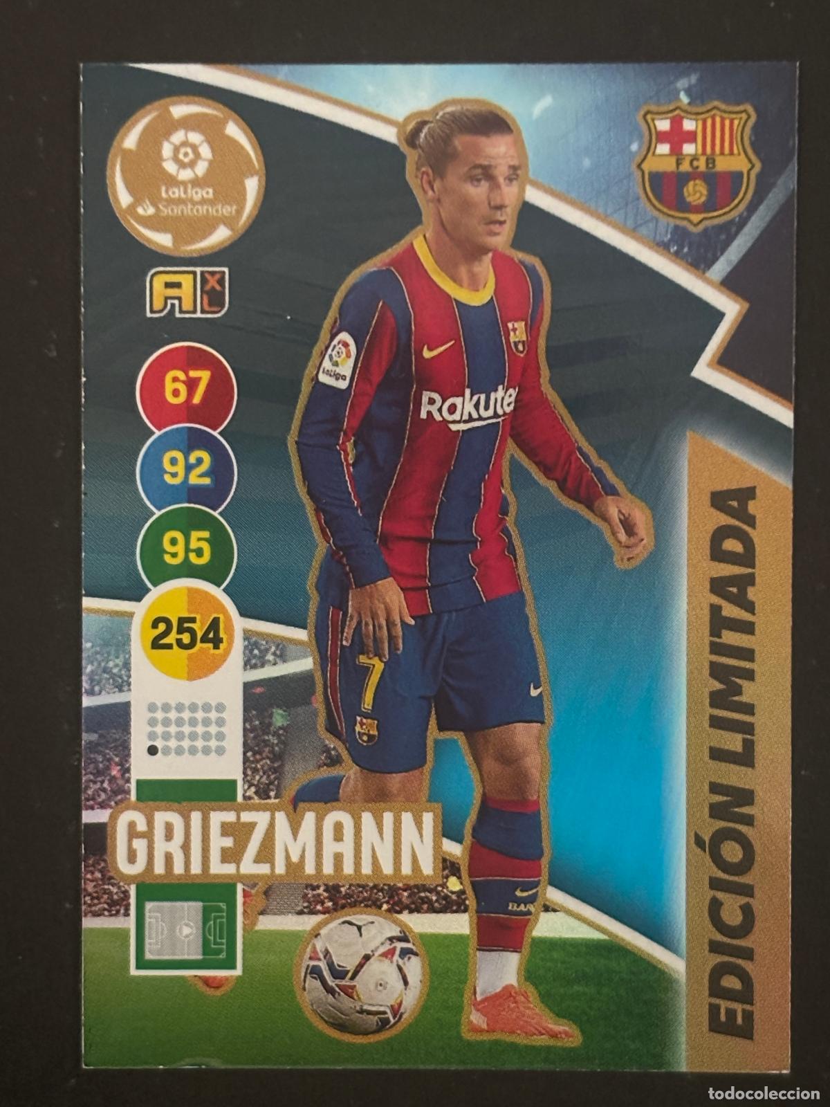 Fu&szlig;ball-Sticker: GRIEZMANN EDICION LIMITADA BARCELONA ADRENALYN 20 21 2020 2021
