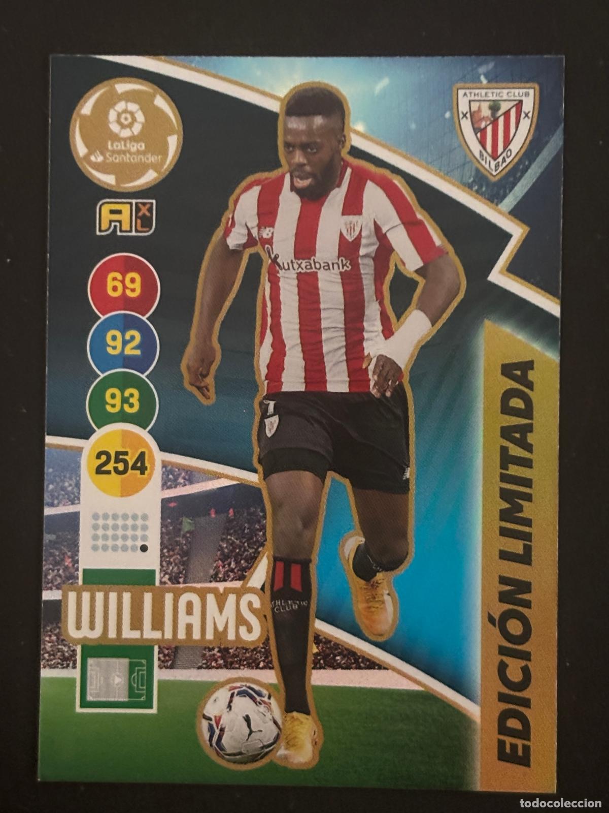 Fu&szlig;ball-Sticker: WILLIAMS EDICION LIMITADA BILBAO ADRENALYN 20 21 2020 2021