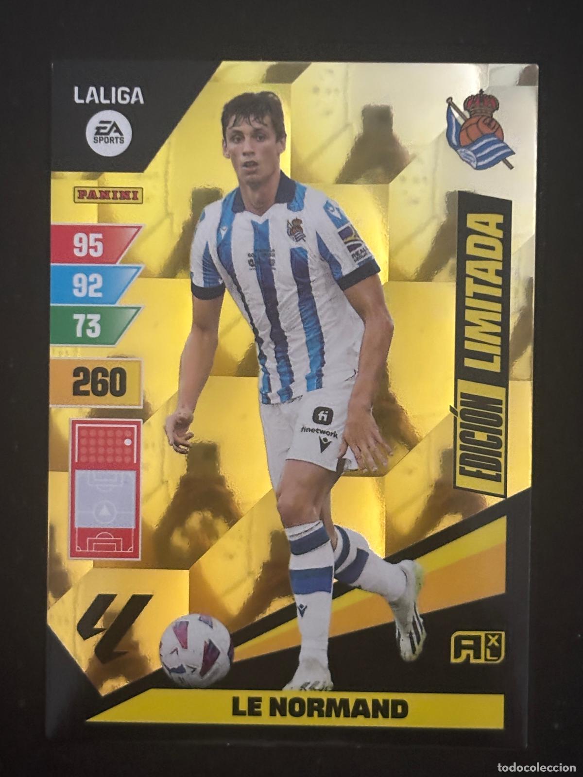 Fu&szlig;ball-Sticker: LE NORMAND EDICION LIMITADA REAL SOCIEDAD MEGACRAKS 23 24 2023 2024