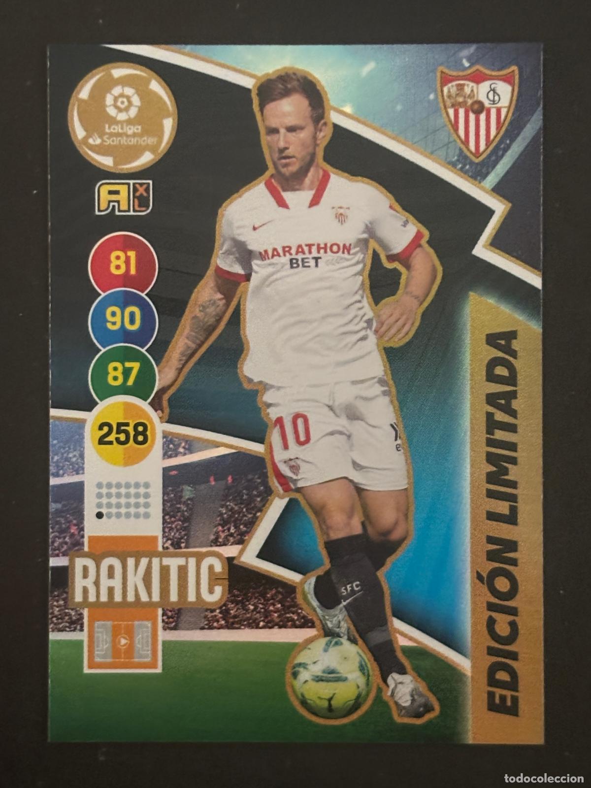 Fu&szlig;ball-Sticker: RAKITIC EDICION LIMITADA SEVILLA ADRENALYN 20 21 2020 2021