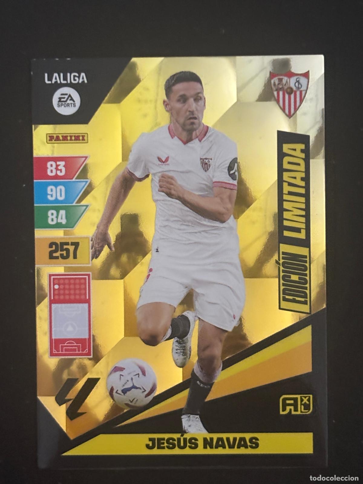 Football Stickers: JES&Uacute;S NAVAS EDICION LIMITADA SEVILLA MEGACRAKS 23 24 2023 2024