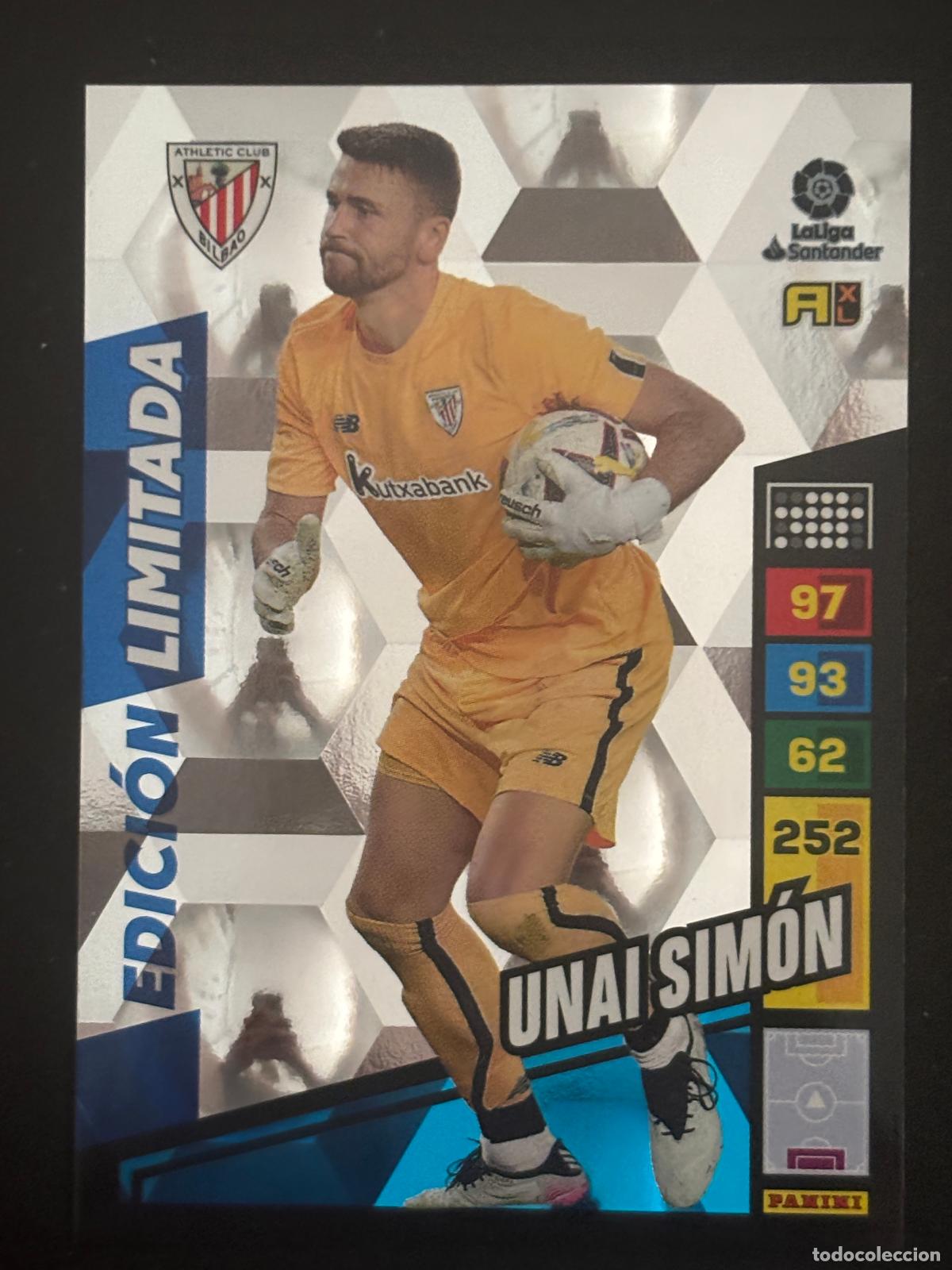 Football Stickers: UNAI SIM&Oacute;N EDICION LIMITADA AT BILBAO ADRENALYN 22 23 2022 2023