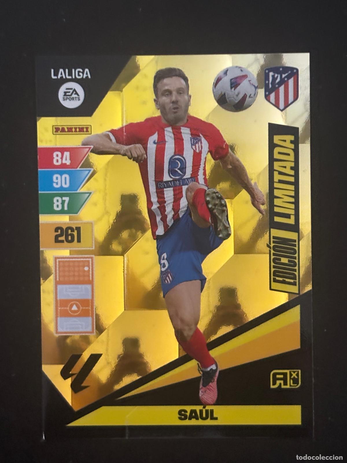 Cromos de Futebol: SAUL EDICION LIMITADA ATLETICO MADRID MEGACRAKS 23 24 2023 2024