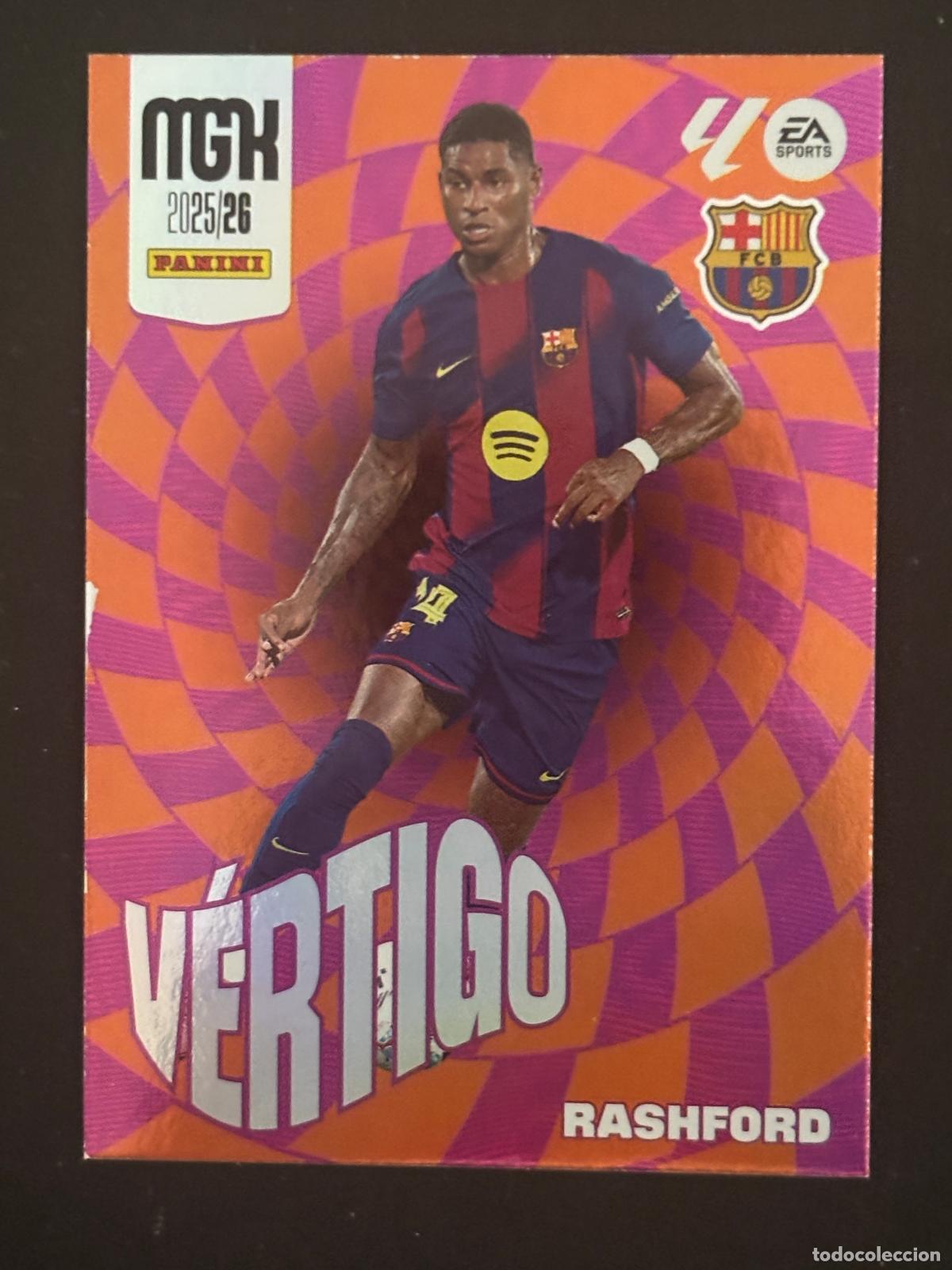 Football Stickers: 509 RASHFORD BARCELONA VERTIGO 3&ordf; EDICI&Oacute;N MEGACRACKS MGK 25 26 2025 2026