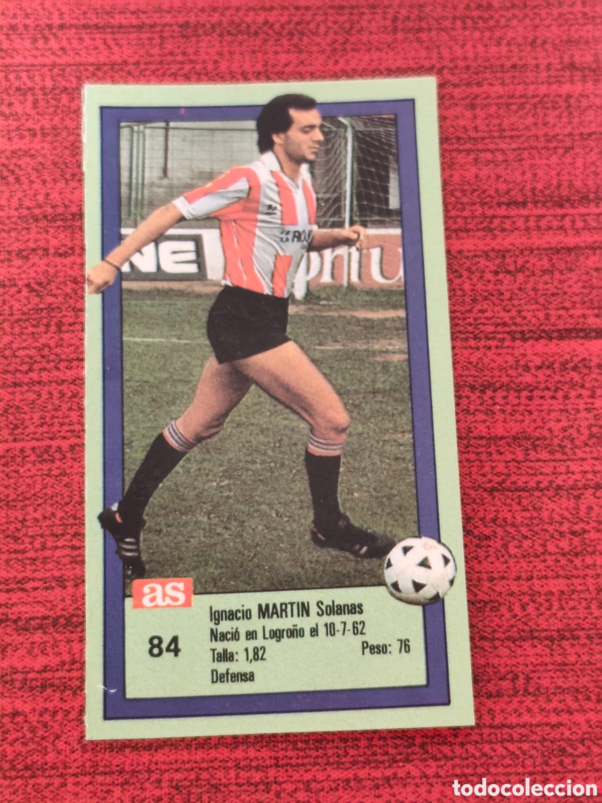 Cartes &agrave; collectionner de Football: 84 MART&Iacute;N LOGRO&Ntilde;&Eacute;S ASES DE LA LIGA 1989 1990 DIARIO AS