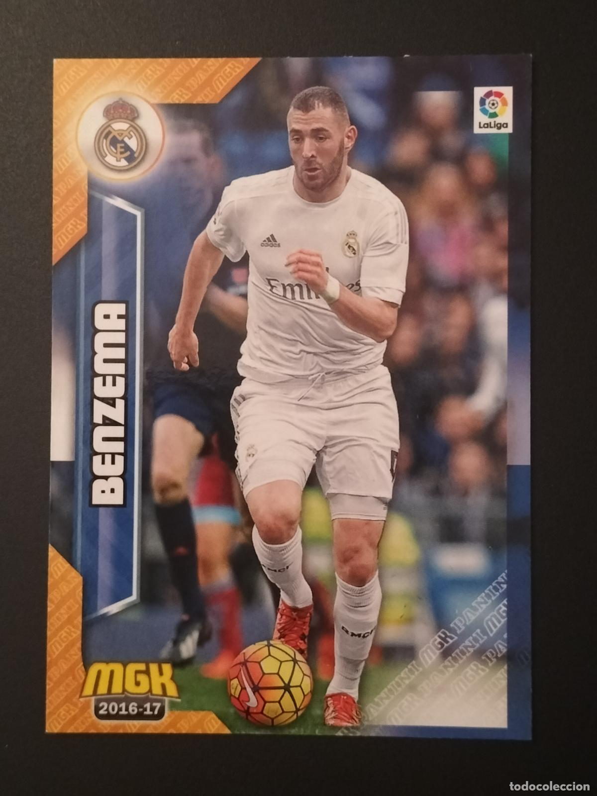 Cartes &agrave; collectionner de Football: MGK 345 BENZEMA REAL MADRID CROMOS ALBUM MEGACRACKS LIGA FUTBOL 2016 2017 16 17