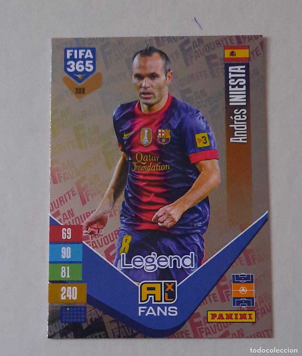 Figurine di Calcio: Andr&eacute;s Iniesta plata Legend Fans Favourite Fifa 365 2027