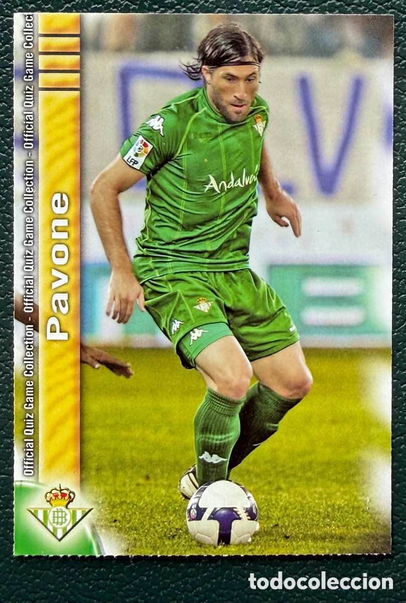 Cromos de f&uacute;tbol: 730 PAVONE REAL BETIS FICHAS ALBUM MUNDICROMO 2009 2010 09 10