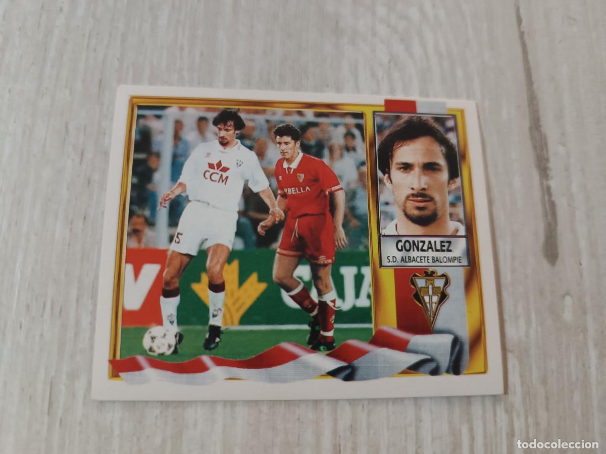 Figurine di Calcio: GONZALEZ COLOCA SIN PEGAR LIGA ESTE 95 96