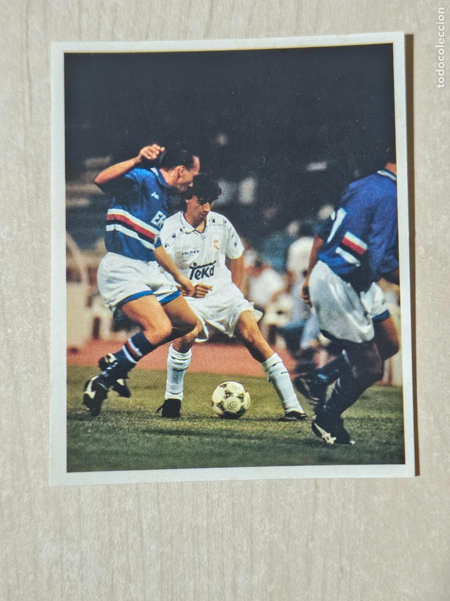 Fu&szlig;ball-Sticker: CROMO N&ordm; 214 DEL ALBUM REAL MADRID FUTBOL Y BALONCESTO 1994 1995 - NUNCA PEGADO