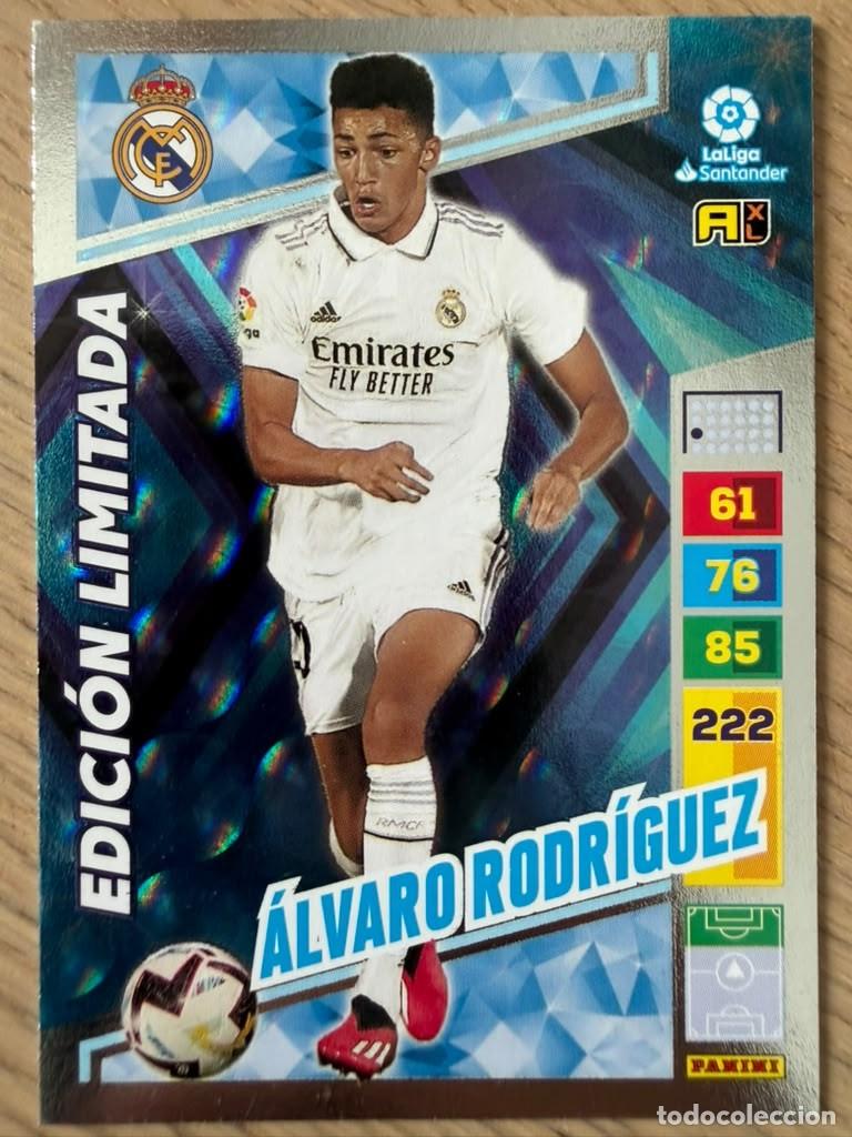 Cromos de Futebol: ALVARO RODRIGUEZ LIMITADA REAL MADRID 22 23 2022 2023 LIGA SANTANDER PANINI ADRENALYN XL CARD