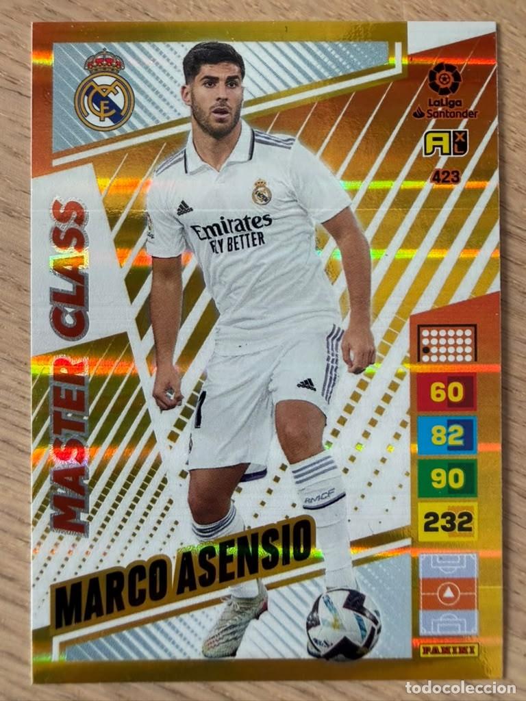 Fu&szlig;ball-Sticker: 423 MARCOS ASENSIO MASTER CLASS REAL MADRID 22 23 2022 2023 LIGA SANTANDER PANINI ADRENALYN XL CARD