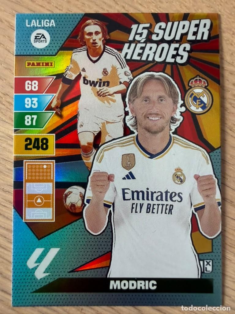 Cartes &agrave; collectionner de Football: MODRIC 15 SUPER HEROES REAL MADRID 23 24 2023 2024 LIGA EA SPORT PANINI ADRENALYN XL CARD