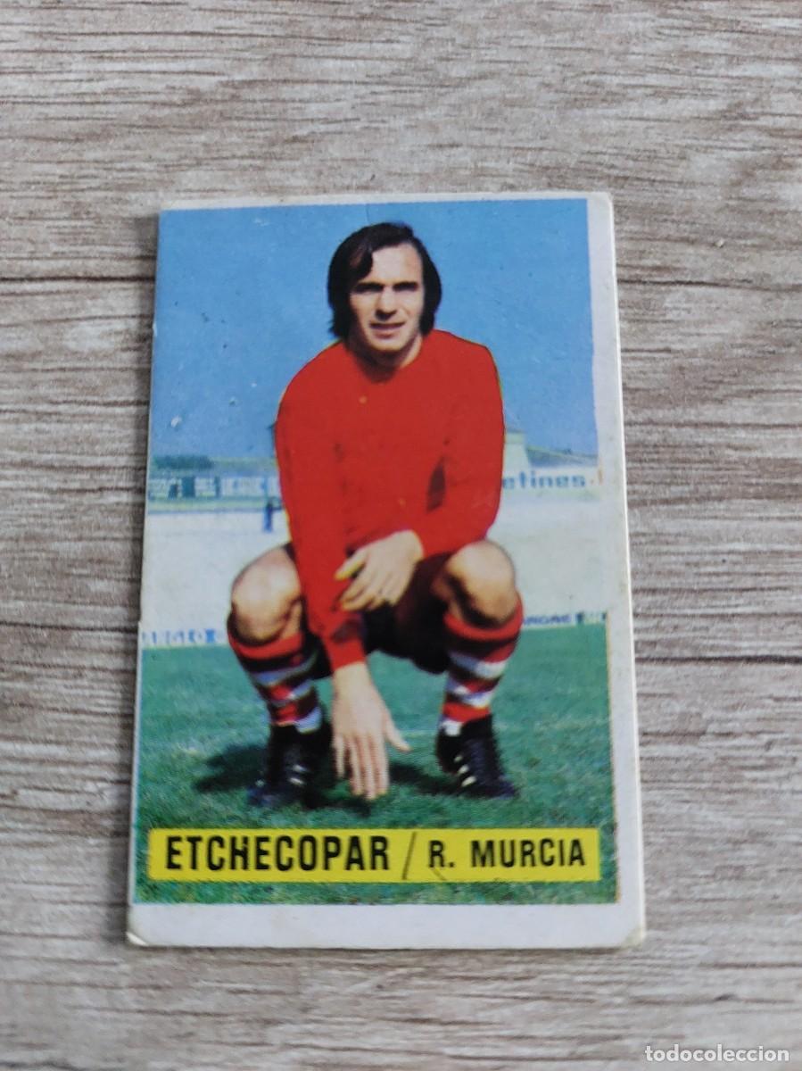Football Stickers: CROMO FUTBOL Etchecopar R. Murcia EDITORIAL ESTE LIGA 74-75