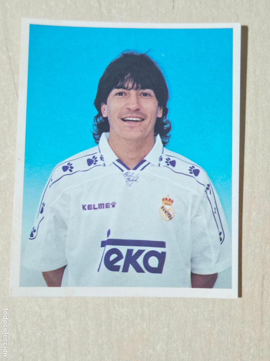 Figurine di Calcio: CROMO N&ordm; 188 DEL ALBUM REAL MADRID FUTBOL Y BALONCESTO 1994 1995 - NUNCA PEGADO