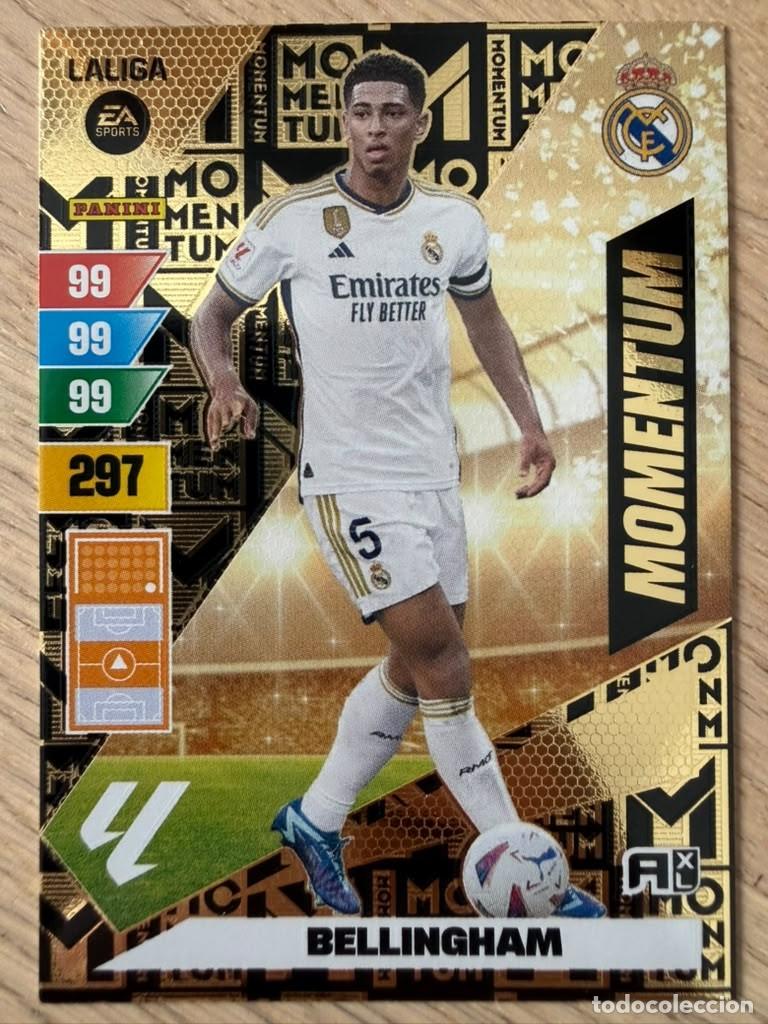 Figurine di Calcio: BELLINGHAM MOMENTUM REAL MADRID 23 24 2023 2024 LIGA EA SPORT PANINI ADRENALYN XL CARD