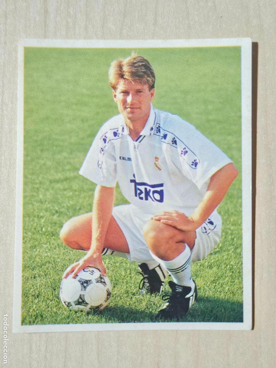 Figurine di Calcio: CROMO N&ordm; 179 DEL ALBUM REAL MADRID FUTBOL Y BALONCESTO 1994 1995 - NUNCA PEGADO