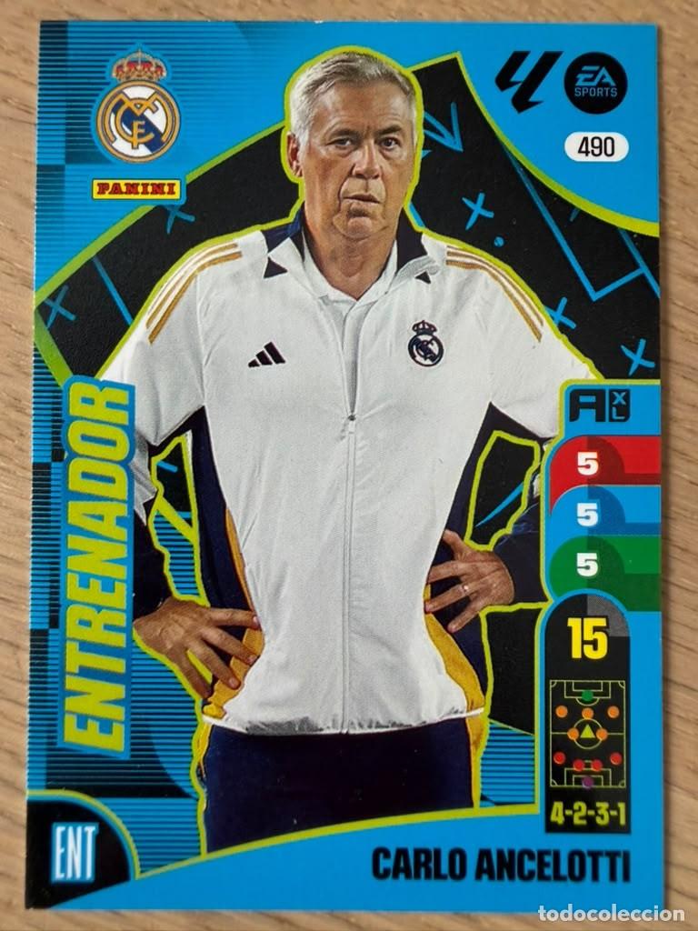 Figurine di Calcio: 490 ANCELOTTI ENTRENADOR REAL MADRID 24 25 2024 2025 LIGA EA SPORT PANINI ADRENALYN XL CARD