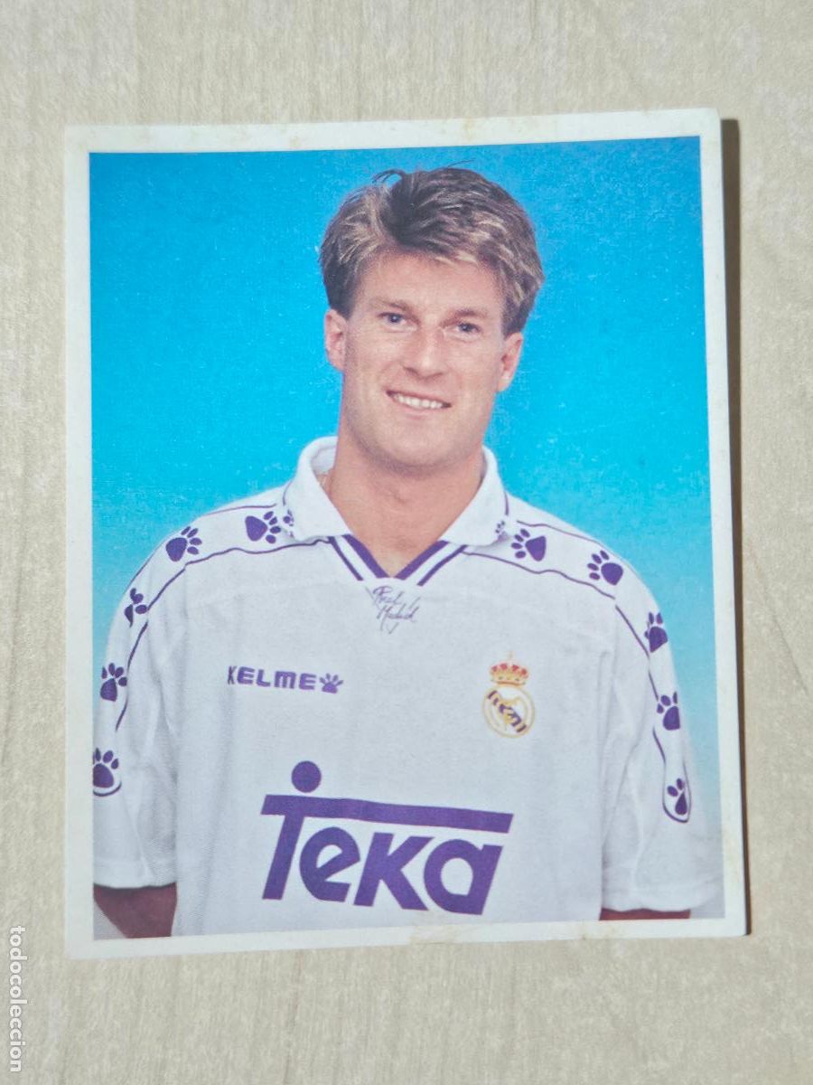 Figurine di Calcio: CROMO N&ordm; 172 DEL ALBUM REAL MADRID FUTBOL Y BALONCESTO 1994 1995 - NUNCA PEGADO