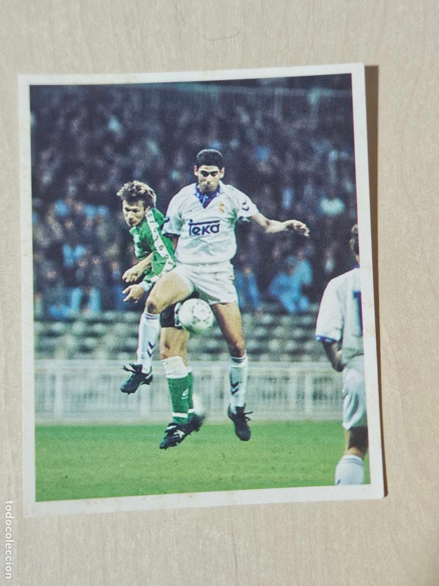 Fu&szlig;ball-Sticker: CROMO N&ordm; 159 DEL ALBUM REAL MADRID FUTBOL Y BALONCESTO 1994 1995 - NUNCA PEGADO