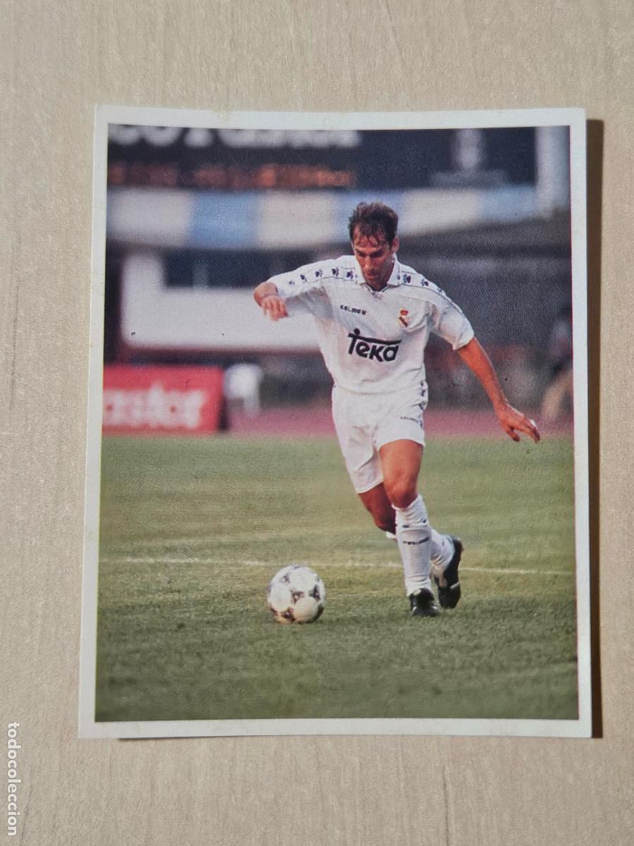 Football Stickers: CROMO N&ordm; 155 DEL ALBUM REAL MADRID FUTBOL Y BALONCESTO 1994 1995 - NUNCA PEGADO