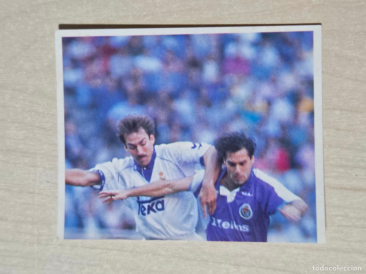 Football Stickers: CROMO N&ordm; 153 DEL ALBUM REAL MADRID FUTBOL Y BALONCESTO 1994 1995 - NUNCA PEGADO