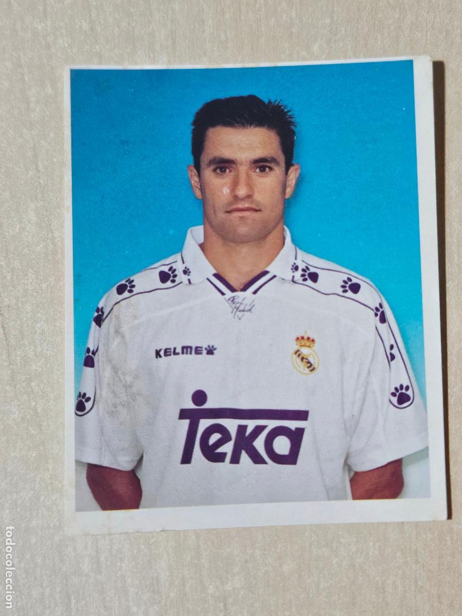 Football Stickers: CROMO N&ordm; 140 DEL ALBUM REAL MADRID FUTBOL Y BALONCESTO 1994 1995 - NUNCA PEGADO