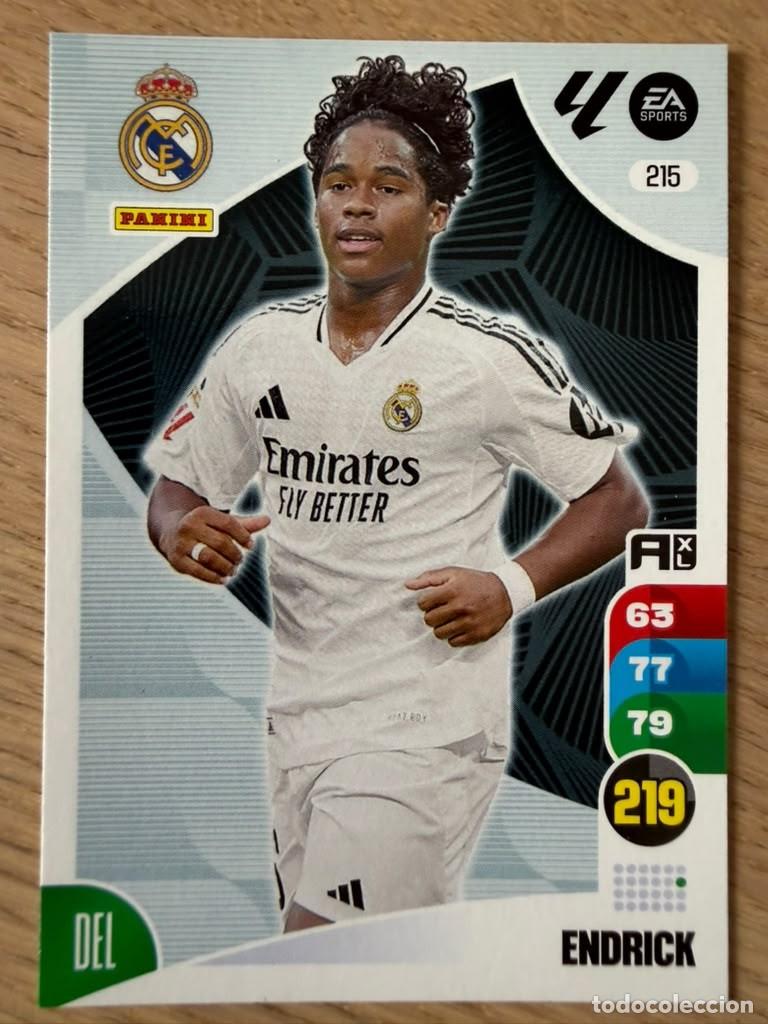 Football Stickers: 215 ENDRICK REAL MADRID 24 25 2024 2025 LIGA EA SPORT PANINI ADRENALYN XL CARD