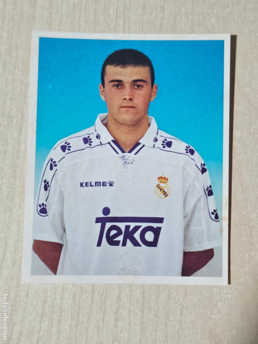 Football Stickers: CROMO N&ordm; 132 DEL ALBUM REAL MADRID FUTBOL Y BALONCESTO 1994 1995 - NUNCA PEGADO