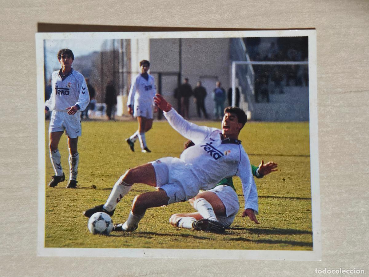 Football Stickers: CROMO N&ordm; 131 DEL ALBUM REAL MADRID FUTBOL Y BALONCESTO 1994 1995 - NUNCA PEGADO