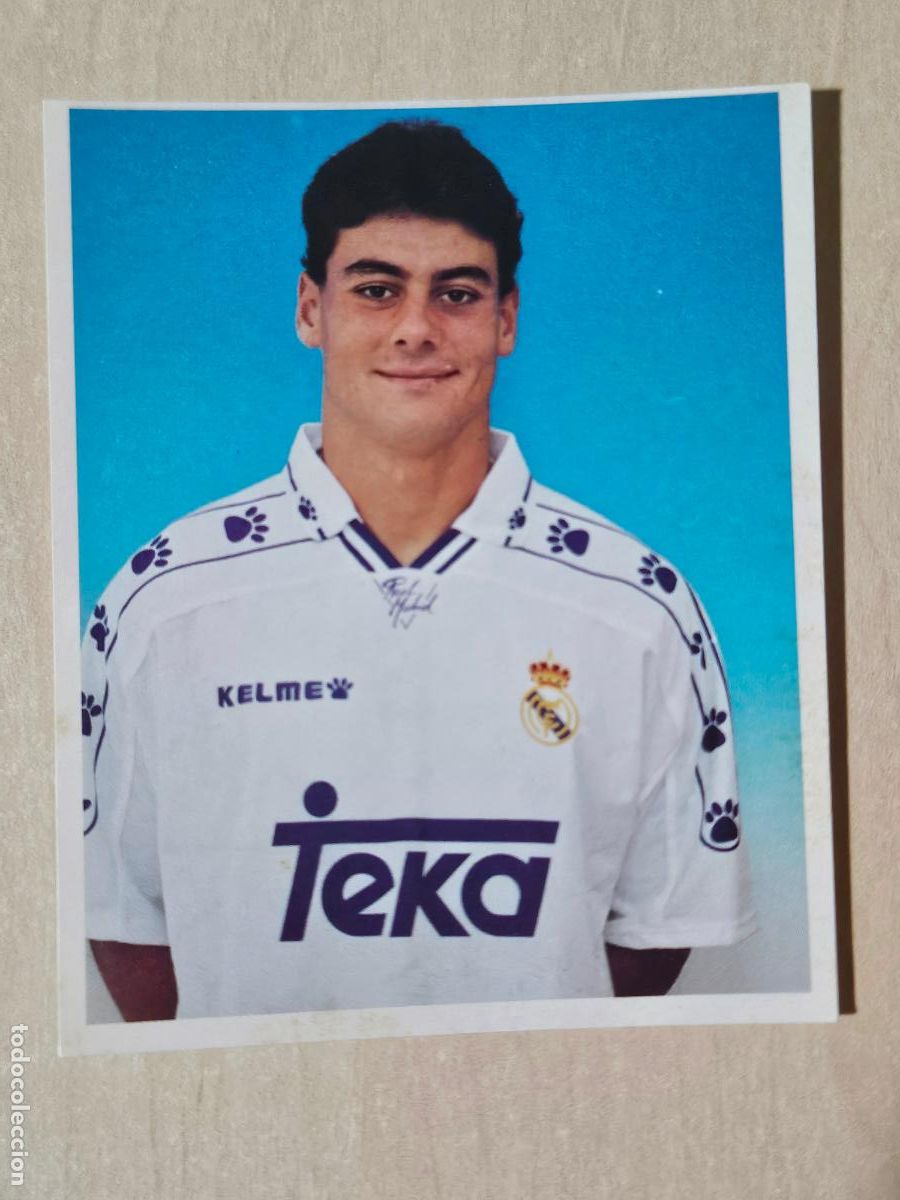 Football Stickers: CROMO N&ordm; 130 DEL ALBUM REAL MADRID FUTBOL Y BALONCESTO 1994 1995 - NUNCA PEGADO