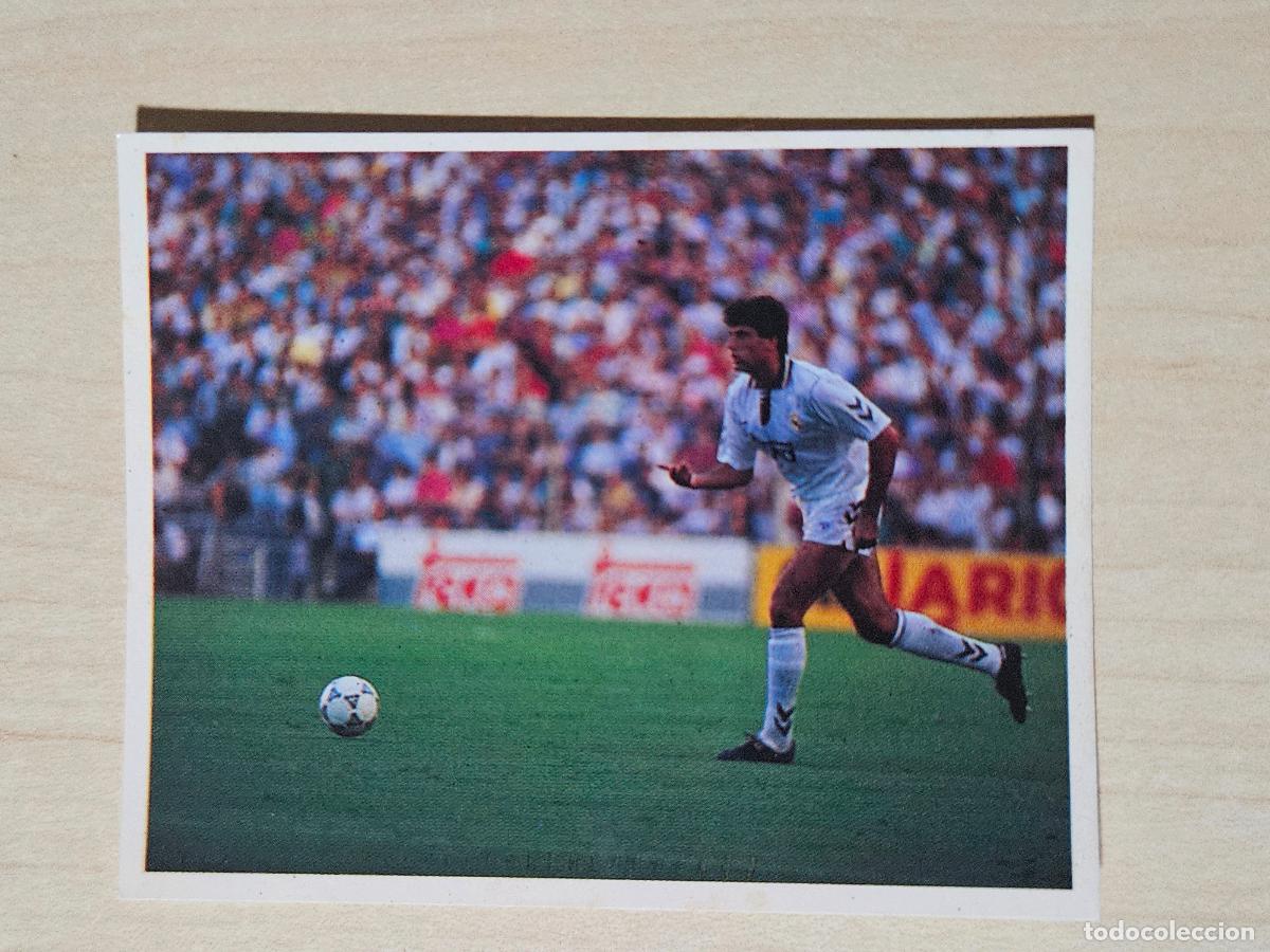 Football Stickers: CROMO N&ordm; 129 DEL ALBUM REAL MADRID FUTBOL Y BALONCESTO 1994 1995 - NUNCA PEGADO