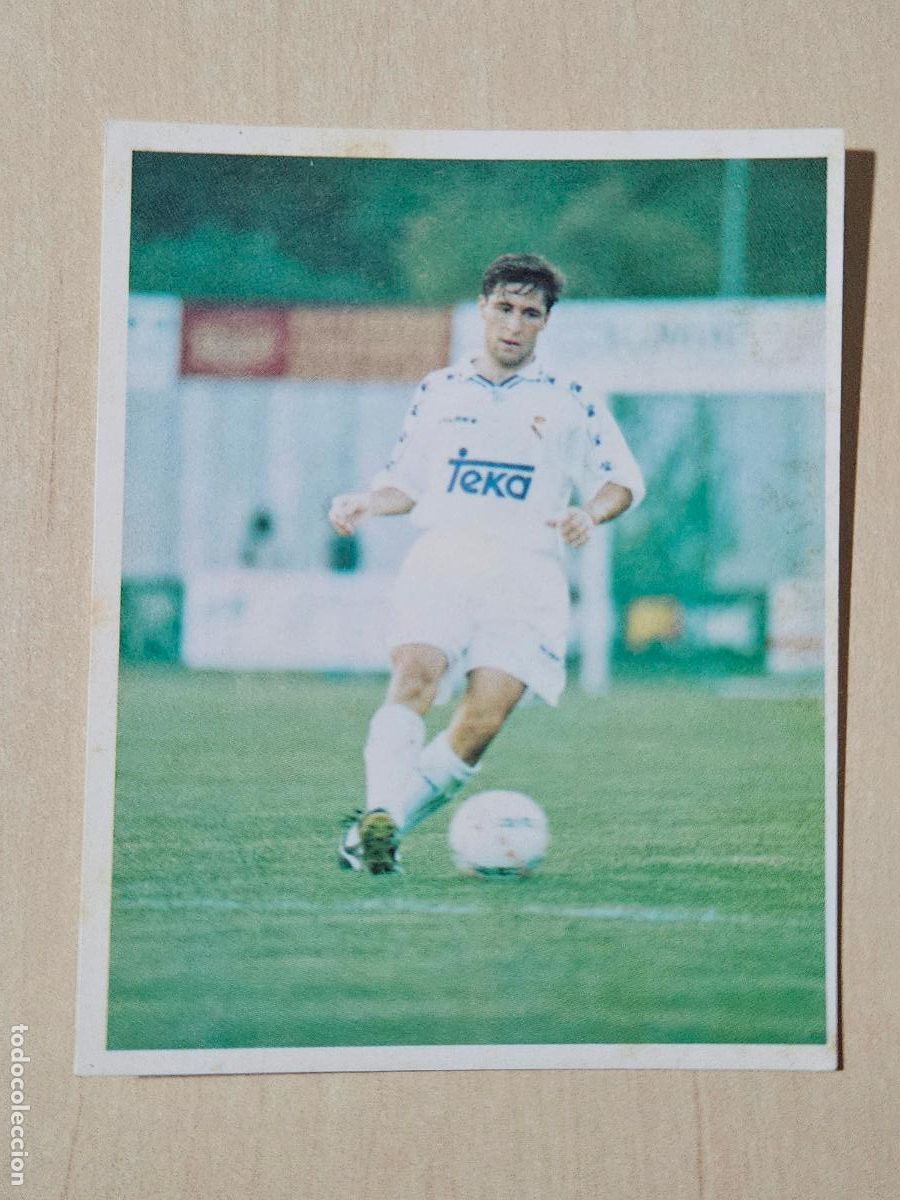 Football Stickers: CROMO N&ordm; 122 DEL ALBUM REAL MADRID FUTBOL Y BALONCESTO 1994 1995 - NUNCA PEGADO
