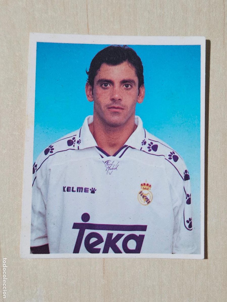 Football Stickers: CROMO N&ordm; 117 DEL ALBUM REAL MADRID FUTBOL Y BALONCESTO 1994 1995 - NUNCA PEGADO
