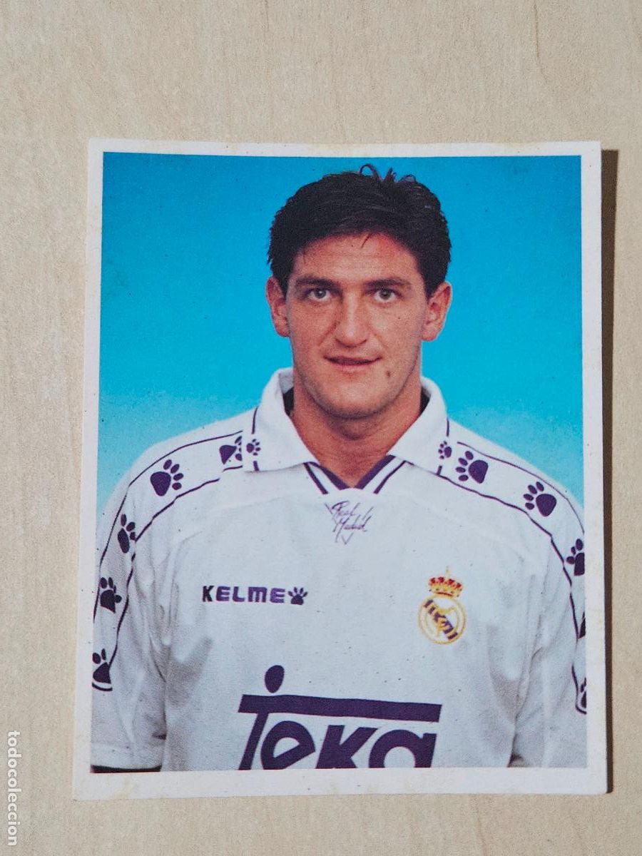 Football Stickers: CROMO N&ordm; 110 DEL ALBUM REAL MADRID FUTBOL Y BALONCESTO 1994 1995 - NUNCA PEGADO