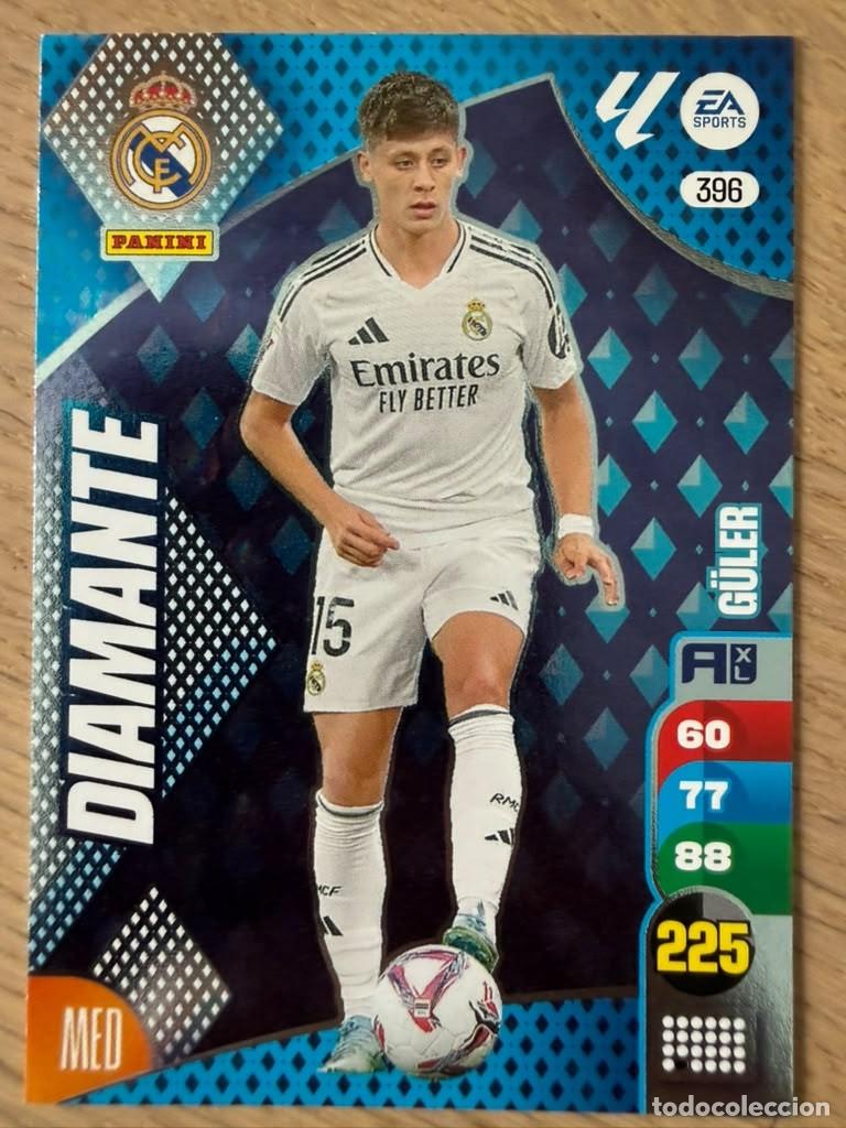 Fu&szlig;ball-Sticker: 396 GULER DIAMANTE REAL MADRID 24 25 2024 2025 LIGA EA SPORT PANINI ADRENALYN XL CARD