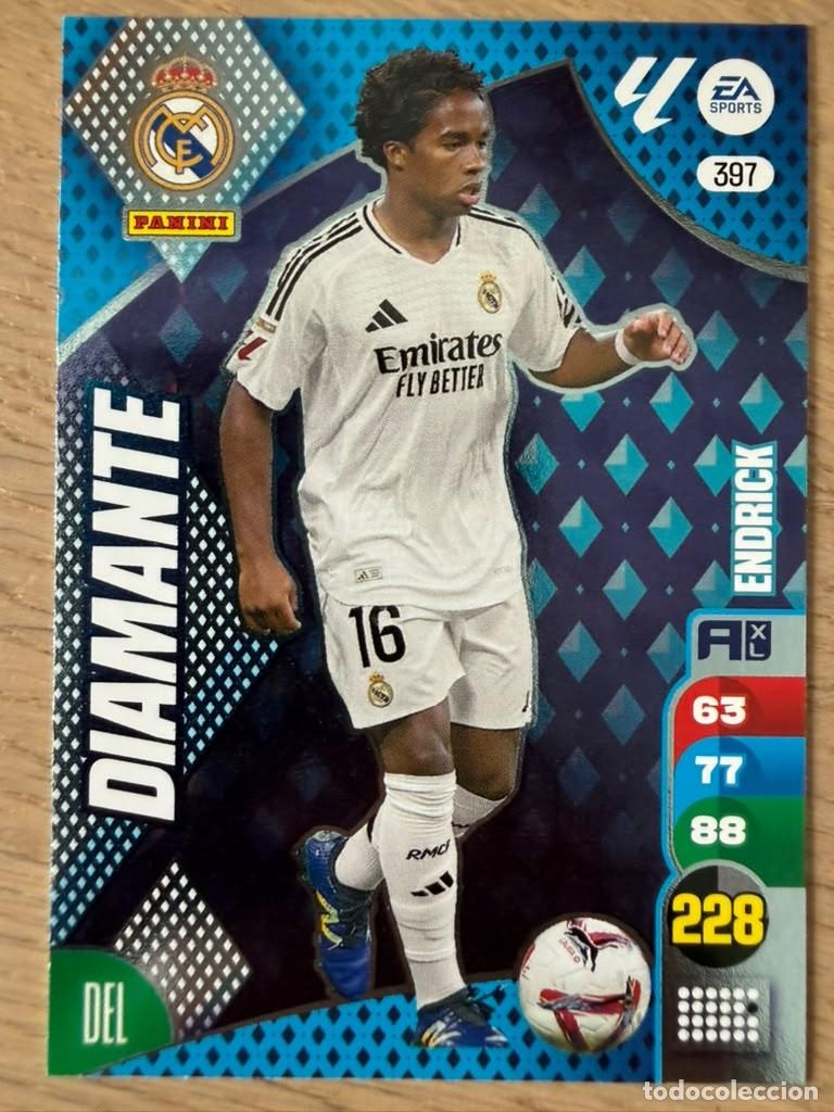 Fu&szlig;ball-Sticker: 397 ENDRICK DIAMANTE REAL MADRID 24 25 2024 2025 LIGA EA SPORT PANINI ADRENALYN XL CARD
