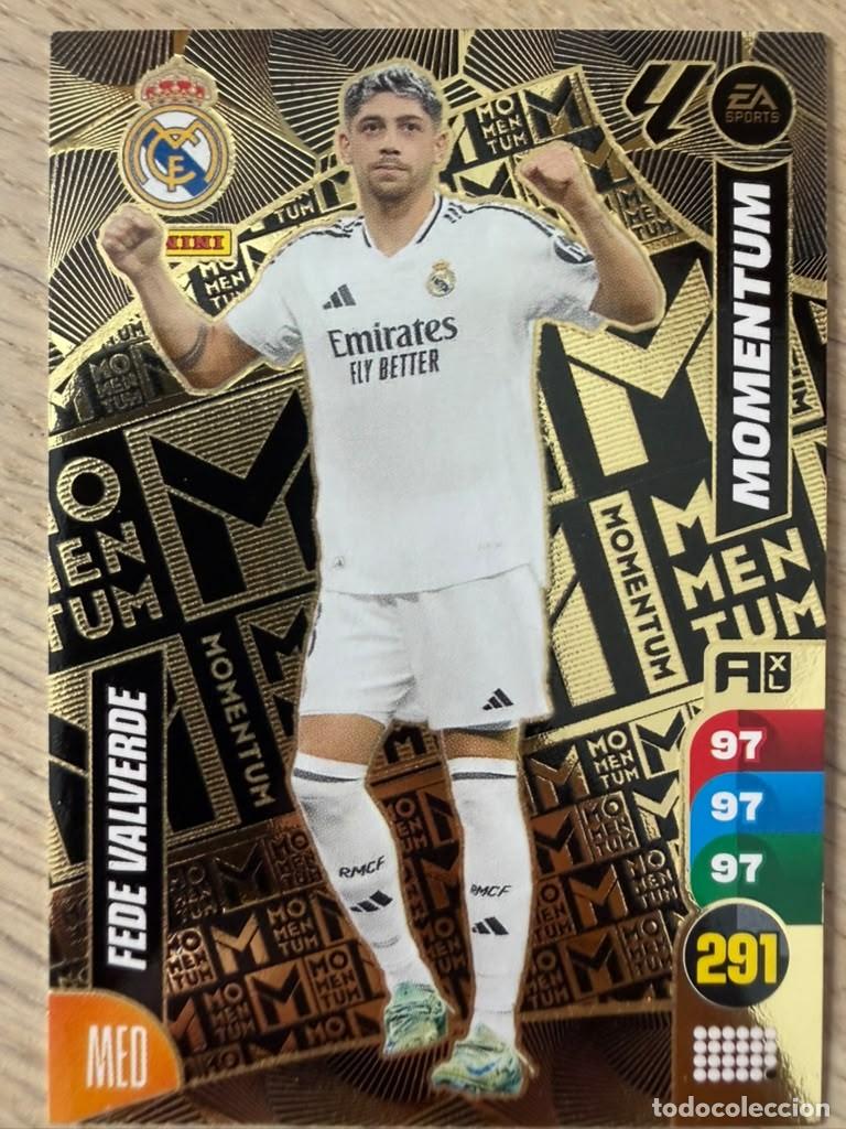 Fu&szlig;ball-Sticker: FEDE VALVERDE MOMENTUM REAL MADRID 24 25 2024 2025 LIGA EA SPORT PANINI ADRENALYN XL CARD