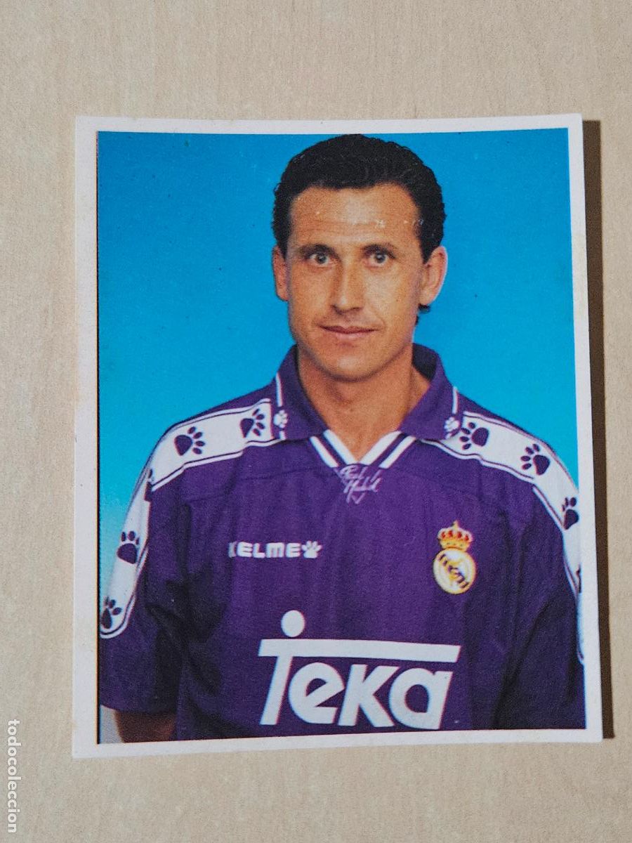 Figurine di Calcio: CROMO N&ordm; 64 DEL ALBUM REAL MADRID FUTBOL Y BALONCESTO 1994 1995 - NUNCA PEGADO