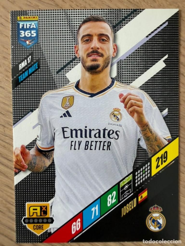 Fu&szlig;ball-Sticker: RMA17 RMA 17 JOSELU REAL MADRID 23 24 2023 2024 LIGA EA SPORT PANINI FIFA 365 ADRENALYN XL CARD
