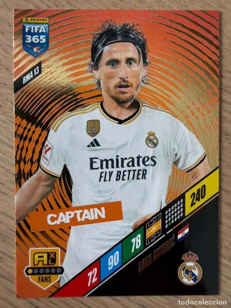 Fu&szlig;ball-Sticker: RMA13 RMA 13 MODRIC CAPTAIN REAL MADRID 23 24 2023 2024 LIGA EA SPORT PANINI FIFA 365 ADRENALYN XL