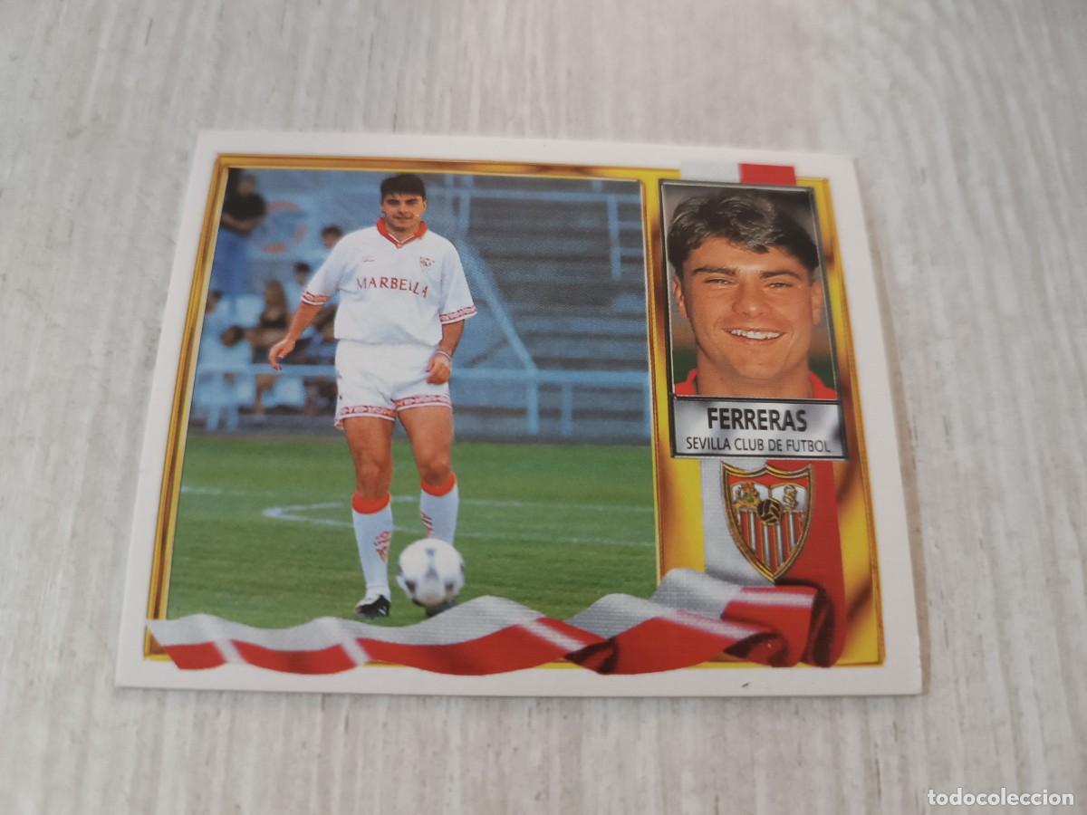 Cartes &agrave; collectionner de Football: FERRERAS COLOCA SIN PEGAR LIGA ESTE 95 96