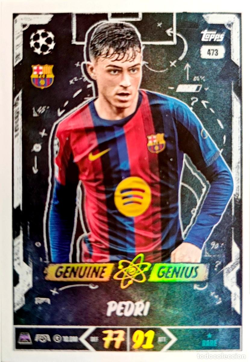 Cartes &agrave; collectionner de Football: 473 Pedri - FC Barcelona - GENUINE GENIUS - TOPPS Match Attax 2026 2027 26 27
