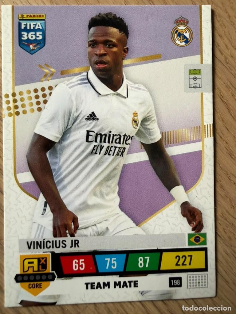 Cartes &agrave; collectionner de Football: 198 VINICIUS JR TEAM MATE REAL MADRID 22 23 2022 2023 LIGA EA SPORT PANINI FIFA 365 ADRENALYN XL