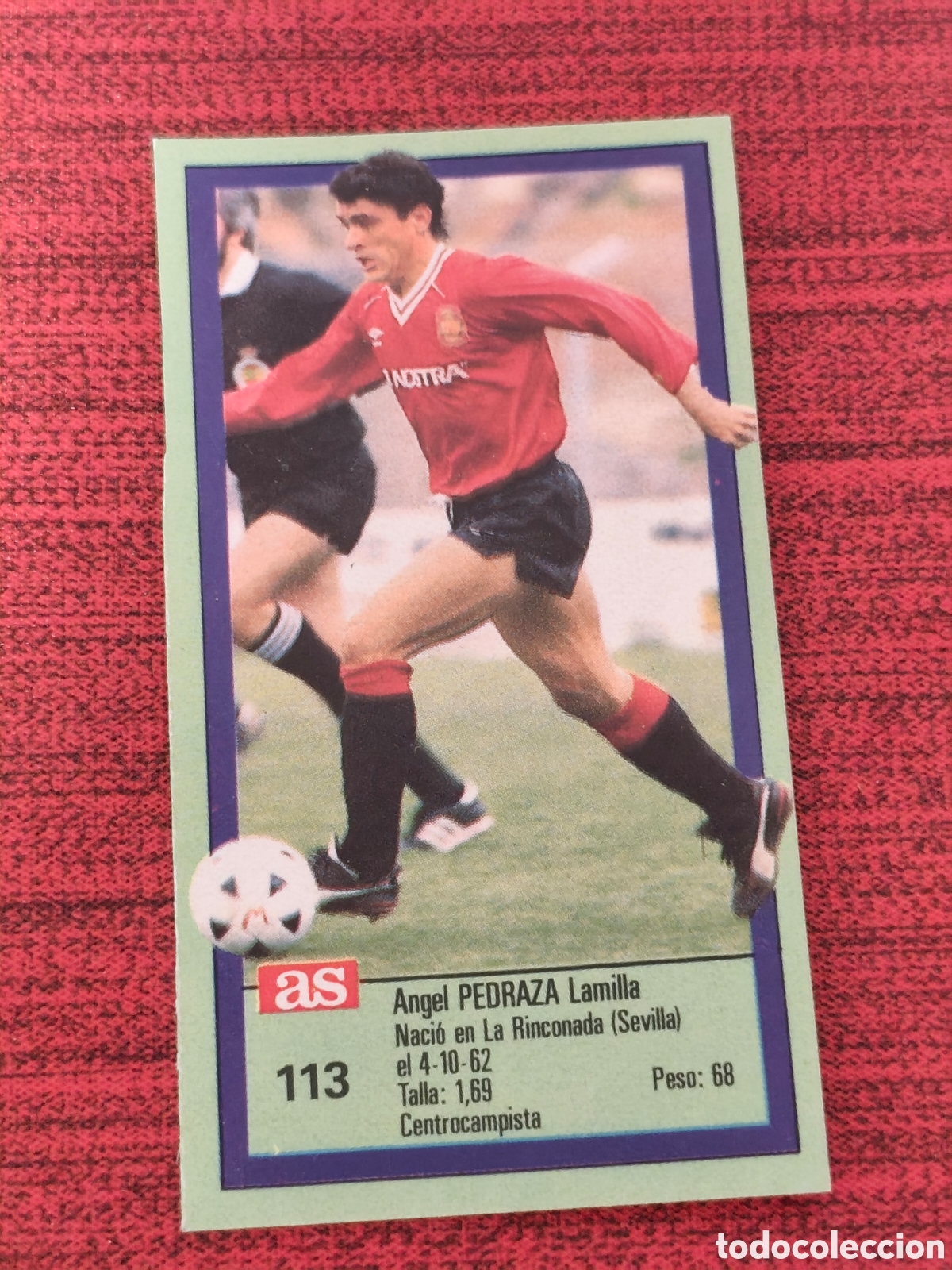 Cartes &agrave; collectionner de Football: 113 PEDRAZA REAL MALLORCA ASES DE LA LIGA 1989 1990 DIARIO AS