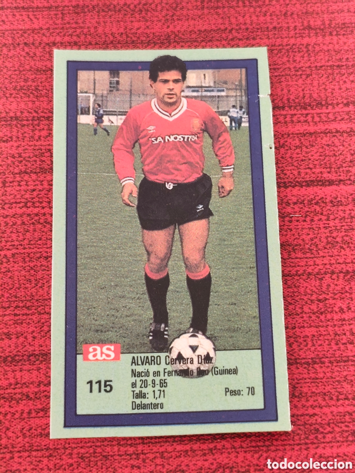 Cartes &agrave; collectionner de Football: 115 &Aacute;LVARO REAL MALLORCA ASES DE LA LIGA 1989 1990 DIARIO AS