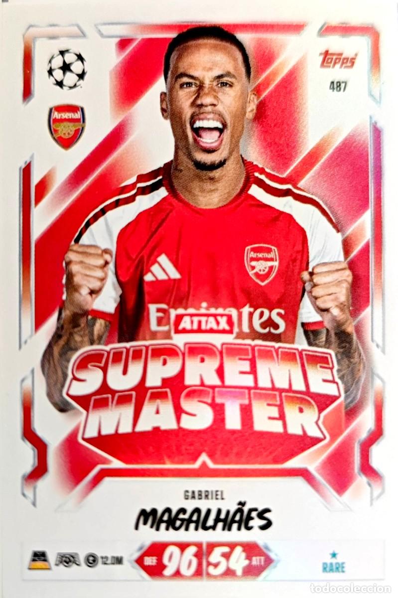 Figurine di Calcio: 487 Gabriel Magalhaes - Arsenal FC - SUPREME MASTER - TOPPS Match Attax 2026 2027 26 27
